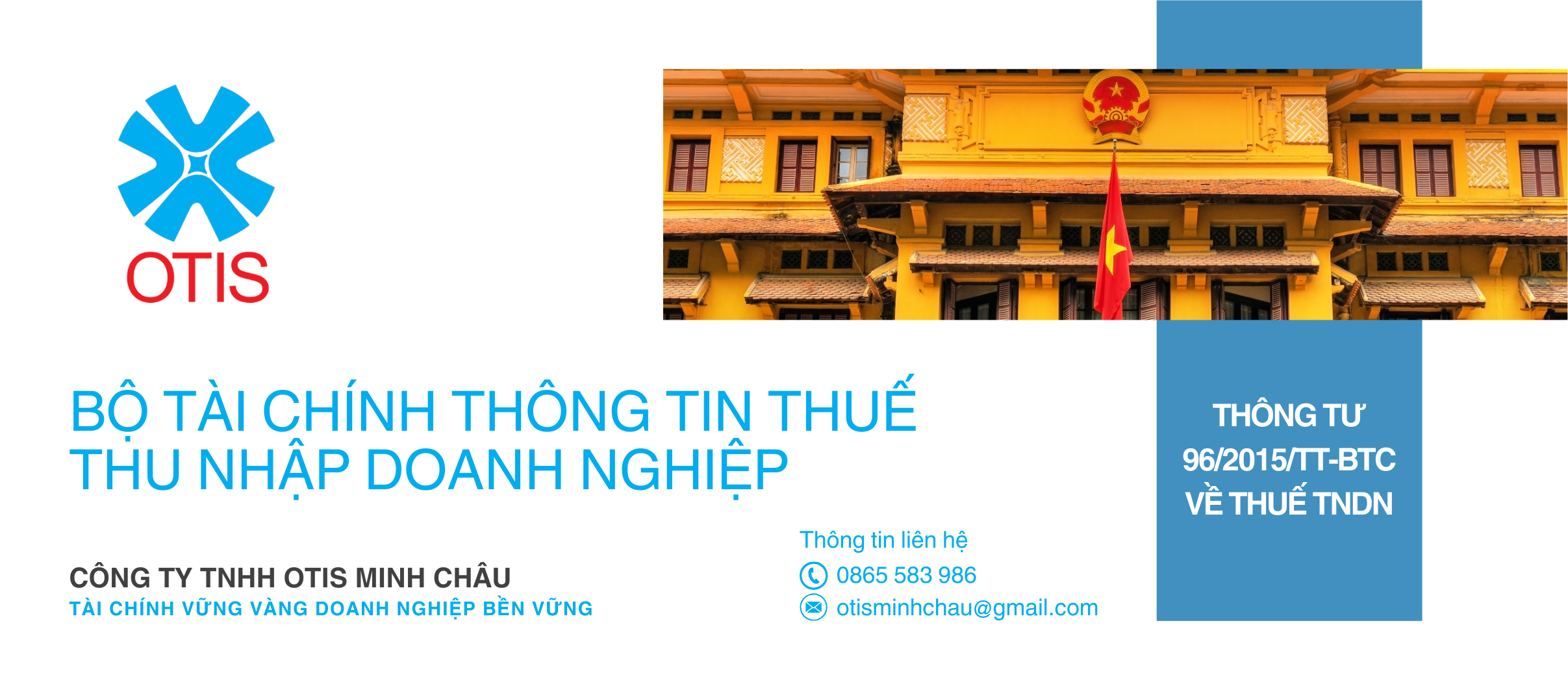 THÔNG TƯ 96/2015/TT-BTC VỀ THUẾ TNDN