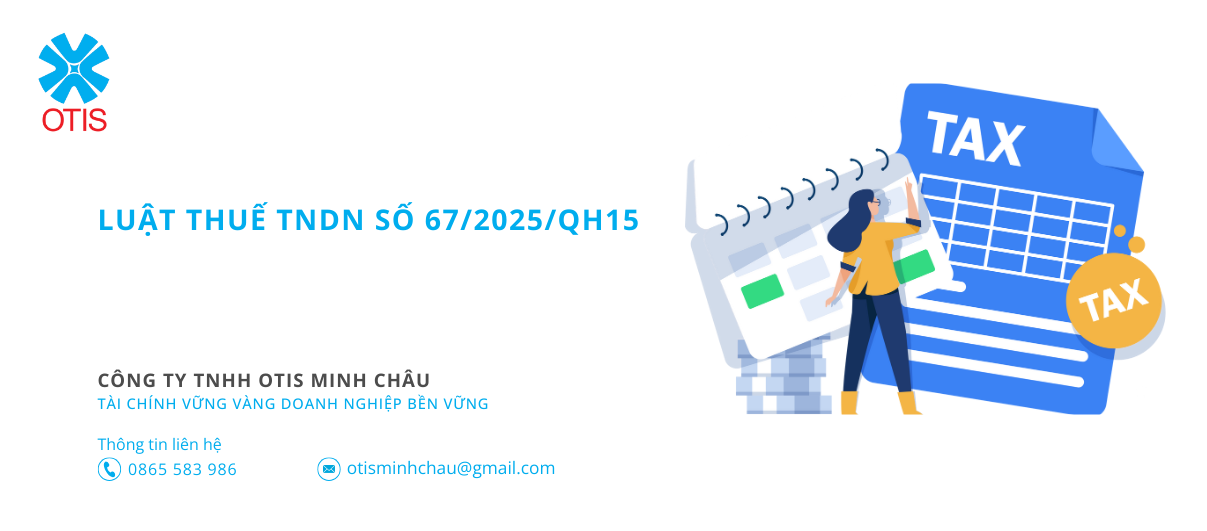 LUẬT THUẾ TNDN số 67/2025/QH15