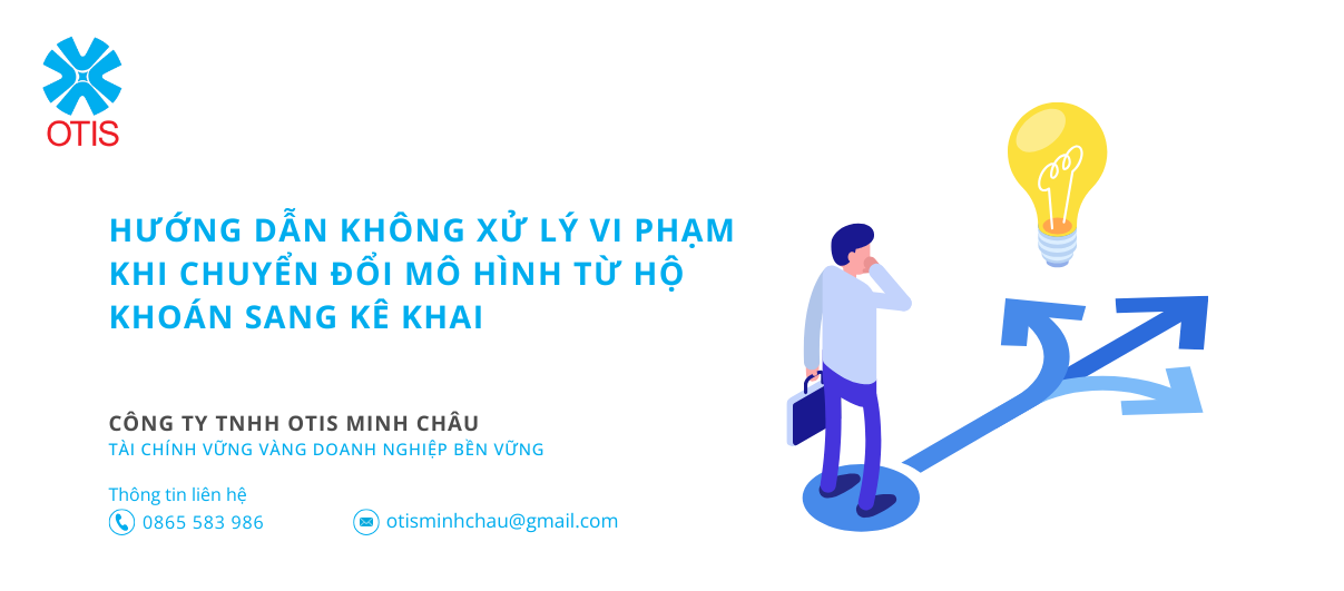 Hướng dẫn không xử lý vi phạm khi chuyển đổi mô hình từ hộ khoán sang kê khai