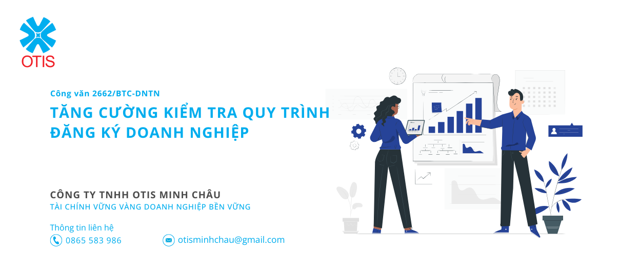 Công văn 2662/BTC-DNTN về tăng cường kiểm tra quy trình đăng ký doanh nghiệp