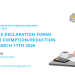 Changes to tax declaration forms and land rent exemption/reduction forms from March 17th, 2026
