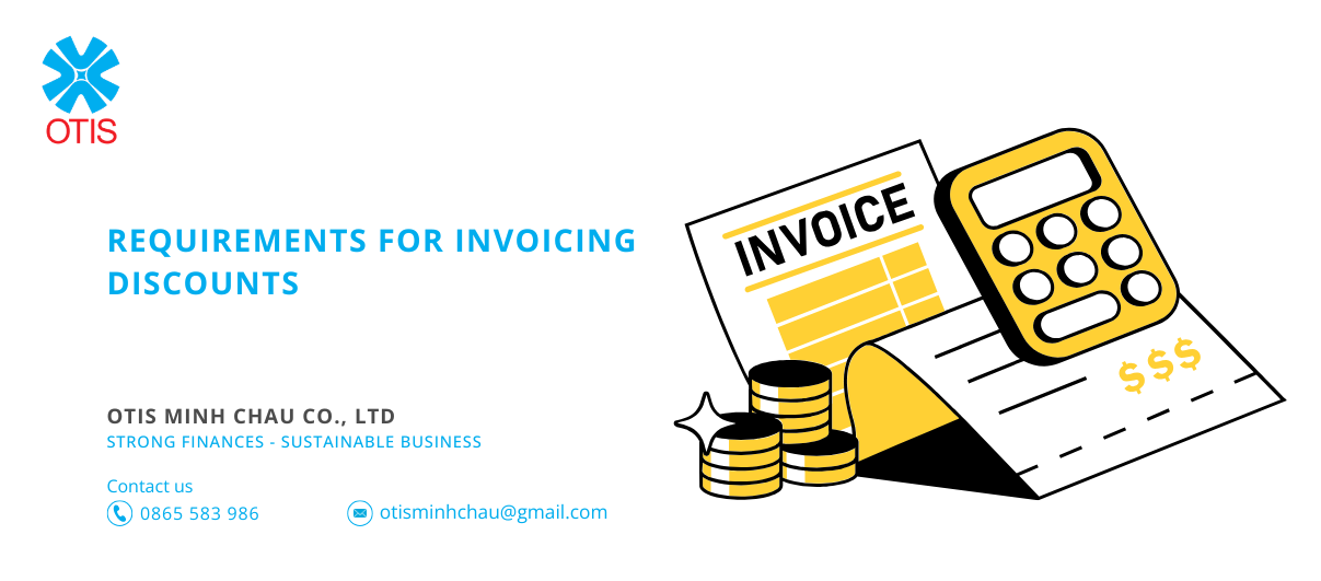 Requirements for invoicing discounts