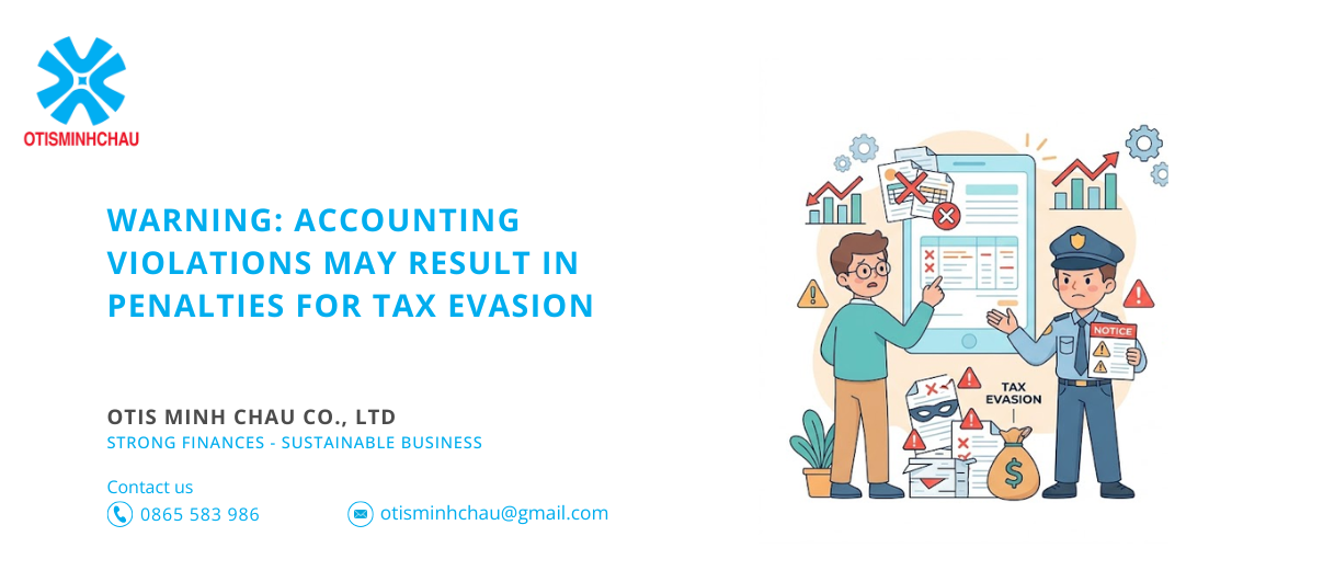 Warning: Accounting violations may result in penalties for tax evasion