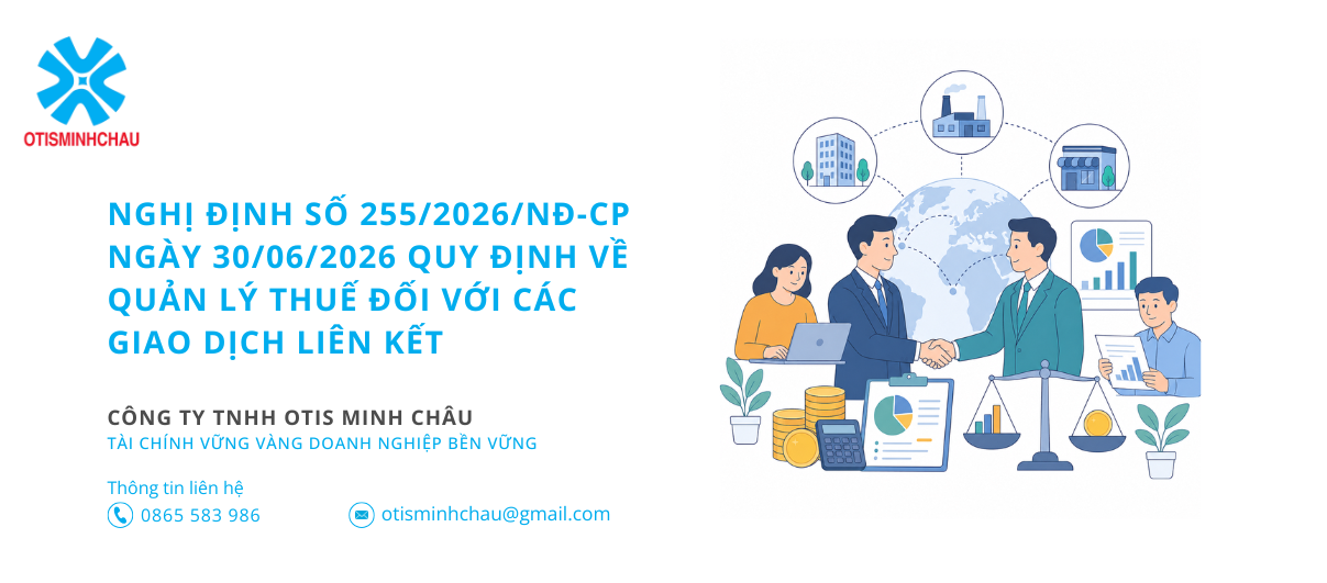 Nghị định số 255/2026/NĐ-CP ngày 30/06/2026 quy định về quản lý thuế đối với các giao dịch liên kết.